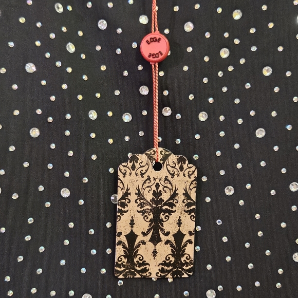 BANJUL Black Pearl & Rhinestone Embellished Sleeveless Bodycon Dress, Large, NWT - Picture 16 of 16